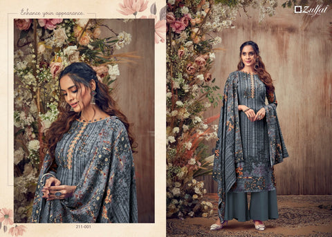 Zulfat Designer Studio Presents Simran Pashmina Heavy Embroidery Work Fancy Designer Salwar Kameez