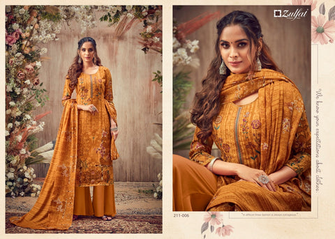 Zulfat Designer Studio Presents Simran Pashmina Heavy Embroidery Work Fancy Designer Salwar Kameez