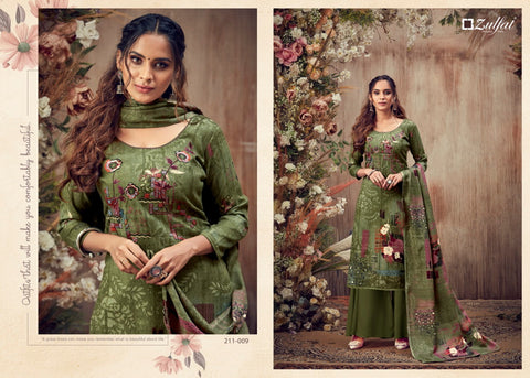 Zulfat Designer Studio Presents Simran Pashmina Heavy Embroidery Work Fancy Designer Salwar Kameez