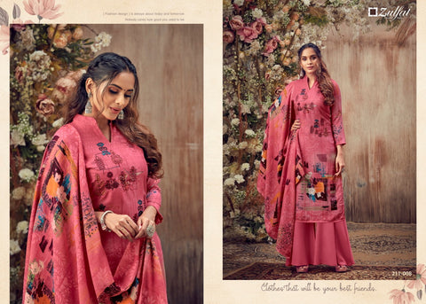 Zulfat Designer Studio Presents Simran Pashmina Heavy Embroidery Work Fancy Designer Salwar Kameez