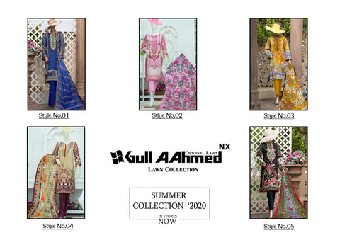 GULAHMED NX LAWN PRINTED PAKISTANI SUIT 2020 COLLECTION