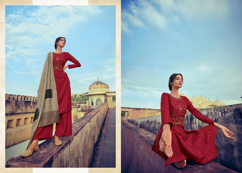 Deepsy Suit Presents Zariah Pashmina Printed Embroidery Work Fancy Designer Salwar Kameez
