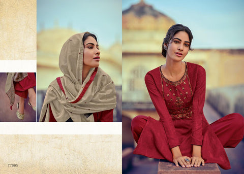 Deepsy Suit Presents Zariah Pashmina Printed Embroidery Work Fancy Designer Salwar Kameez