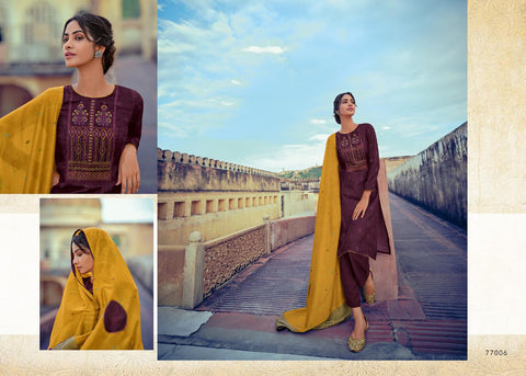 Deepsy Suit Presents Zariah Pashmina Printed Embroidery Work Fancy Designer Salwar Kameez