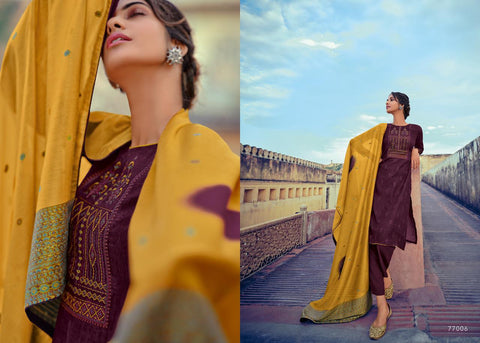 Deepsy Suit Presents Zariah Pashmina Printed Embroidery Work Fancy Designer Salwar Kameez