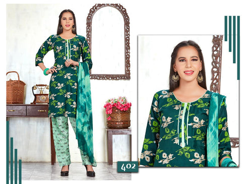 Trendy Presents Zeel Rayon Daily Wear Readymade Salwar Suits