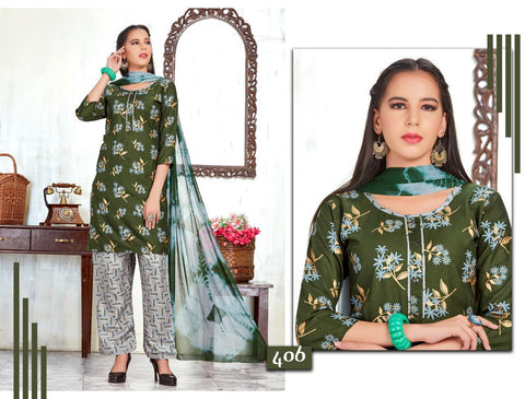 Trendy Presents Zeel Rayon Daily Wear Readymade Salwar Suits