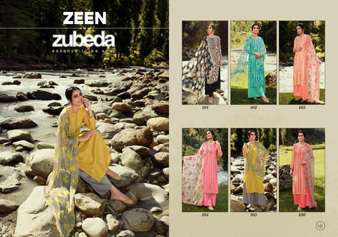 Zubeda Launched Zeen Pure Pashmina Printed Fancy Designer Salwar Kameez