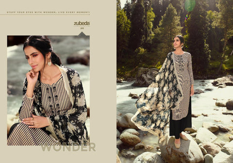 Zubeda Launched Zeen Pure Pashmina Printed Fancy Designer Salwar Kameez
