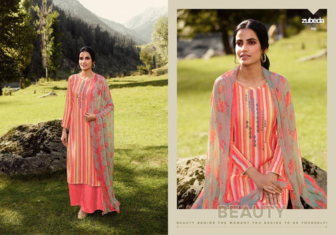 Zubeda Launched Zeen Pure Pashmina Printed Fancy Designer Salwar Kameez