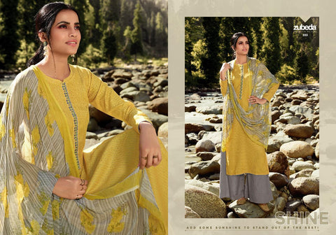 Zubeda Launched Zeen Pure Pashmina Printed Fancy Designer Salwar Kameez