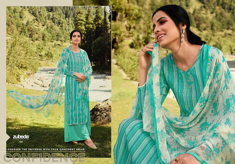 Zubeda Launched Zeen Pure Pashmina Printed Fancy Designer Salwar Kameez