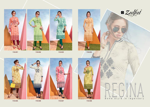 Zulfat Designer Studio Regina Stylish Casual Wear Collection