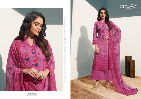 Zulfat Designer Studio Summer Fiesta Cotton Digital Printed Salwar Suits