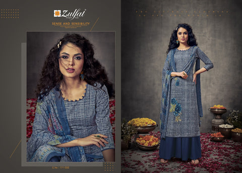 Zufat Presents Summer Bonanza Cotton Digital Designer Salwar Suit