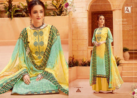 Alok Suit Saira Pakistani Designer Salwar Kameez Collection