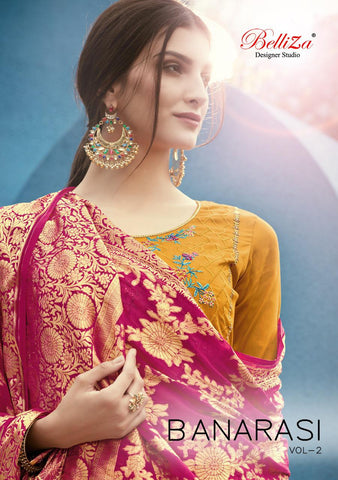 Belliza Banarasi Vol 2 Gorgeous Beautifully Designed Salwar Suits