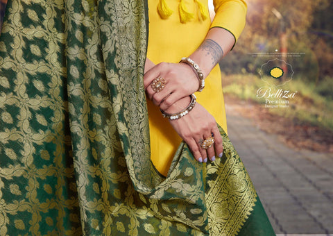 Belliza Shamia Beautifully Designed Jam Cotton Embroidered Salwar Suits