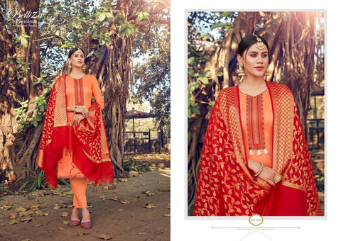 Belliza Shamia Beautifully Designed Jam Cotton Embroidered Salwar Suits
