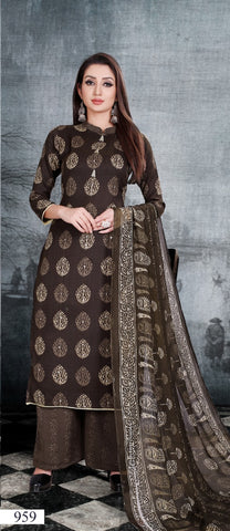 Bipson nyra Printed Pasmina Casual Wear Salwar Suit