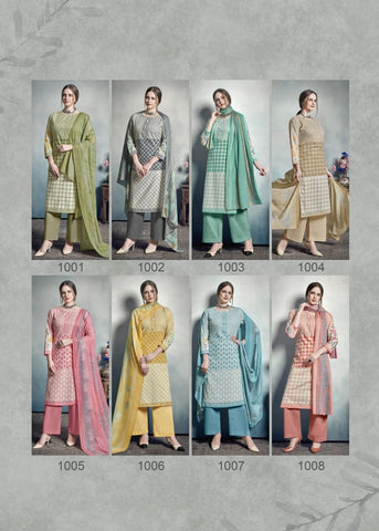 Bipson Queen Cotton Casual Wear Salwar suits