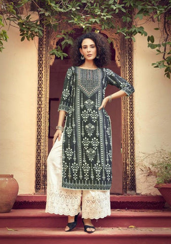 Maisha Presents Pirana Rayon Fancy Designer Kurtis Collection