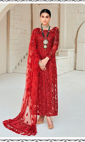 Ramsha Presents R 198 Butterfly Net Heavy Embroidery Work Pakistani Salwar Suits