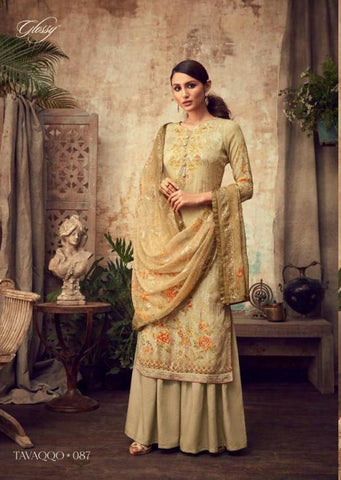 Glossy Presents Huma Viscose Heavy Georgette Printed Fancy Designer Salwar Kameez