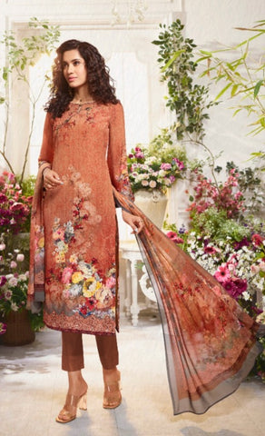 Vishwam Fabric Launched Cafe Lette Vol 7 Crapes Fancy Designer Salwar Suits