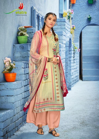 Ektara Presents Ekaco Pashmina Printed Fancy Designer Salwar Suits