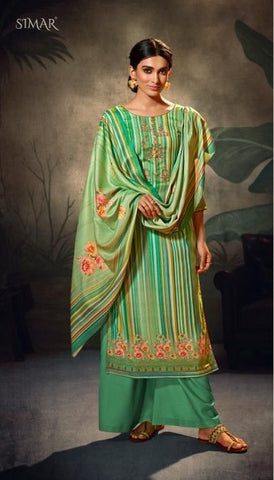 Glossy Presents Kashvi Pure Pashmina Printed Embroidery Work Fancy Designer Salwar Kameez