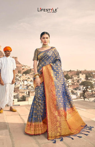 Lifestyle Presents Maliha Nylon Fancy Designer Sarees Collection