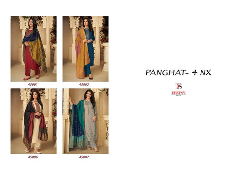 Deepsy Suit Panghat 4 Nx Duptta Cotton Mal Foil Print Jam Cotton Designer Salwar Kameez