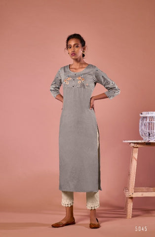 Four Buttona Presents Colors Vol 7 Cotton Fancy Designer Kurtis Collections