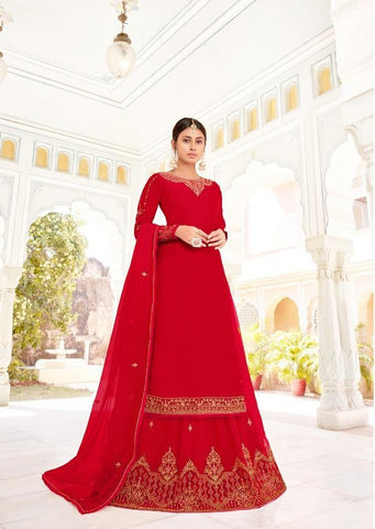 Rsf Presents Mandora Vol 4 Satin Georgette Heavy Work Fancy Designer Salwar Suits