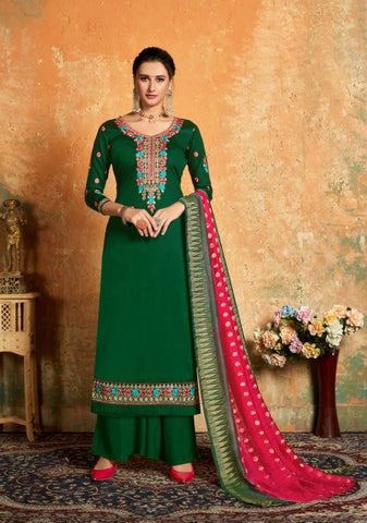 Suhali Presents Maya Jam Cotton Heavy Embroidery Work Fancy Designer Salwer Suits