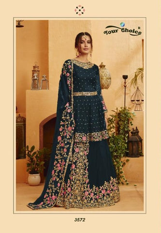 Your Choice Presents Kohinoor Georgette Fancy Designer Salwar Suits