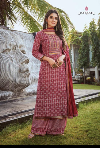 Ranggon Presents Roopkala Rayon Slub Long Type Fancy Designer Kurtis Collection