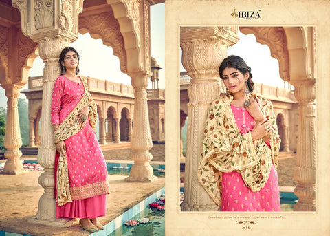 Ibiza Idyllic Vol 2 Dola Silk Jacquard With Sarvoski Work Salwar Suit Collection