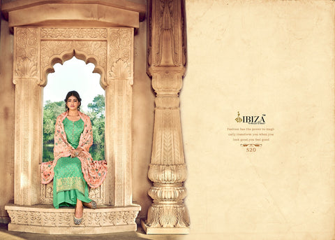 Ibiza Idyllic Vol 2 Dola Silk Jacquard With Sarvoski Work Salwar Suit Collection
