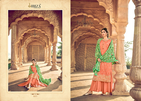 Ibiza Idyllic Vol 2 Dola Silk Jacquard With Sarvoski Work Salwar Suit Collection