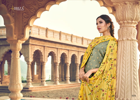 Ibiza Idyllic Vol 2 Dola Silk Jacquard With Sarvoski Work Salwar Suit Collection