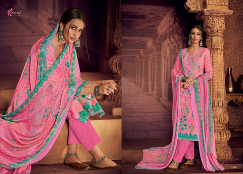 KESARI TRENDZ PAYAL VOL 1 FLOWER PRINT SELF EMBROIDERY SALWAR SUIT