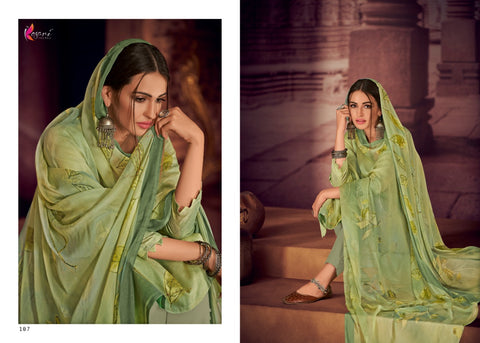 KESARI TRENDZ PAYAL VOL 1 FLOWER PRINT SELF EMBROIDERY SALWAR SUIT