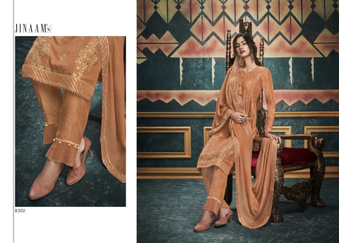 Jinaam Alisha Russain Silk Fancy Designer Salwar Suits
