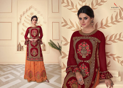 Kaara Suits Maharani georgette Pakistani Salwar Suit