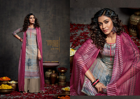 KESAR EBA LAWN COTTON SATIN DIGITAL PRINT SALWAR SUIT COLLECTION