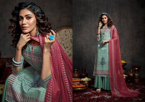 KESAR EBA LAWN COTTON SATIN DIGITAL PRINT SALWAR SUIT COLLECTION