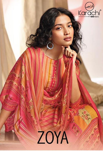 Kesar Karachi Prints Zoya Jam Silk Digital Print Pakistani Designer Collection
