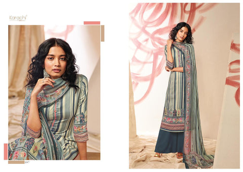 Kesar Karachi Prints Zoya Jam Silk Digital Print Pakistani Designer Collection